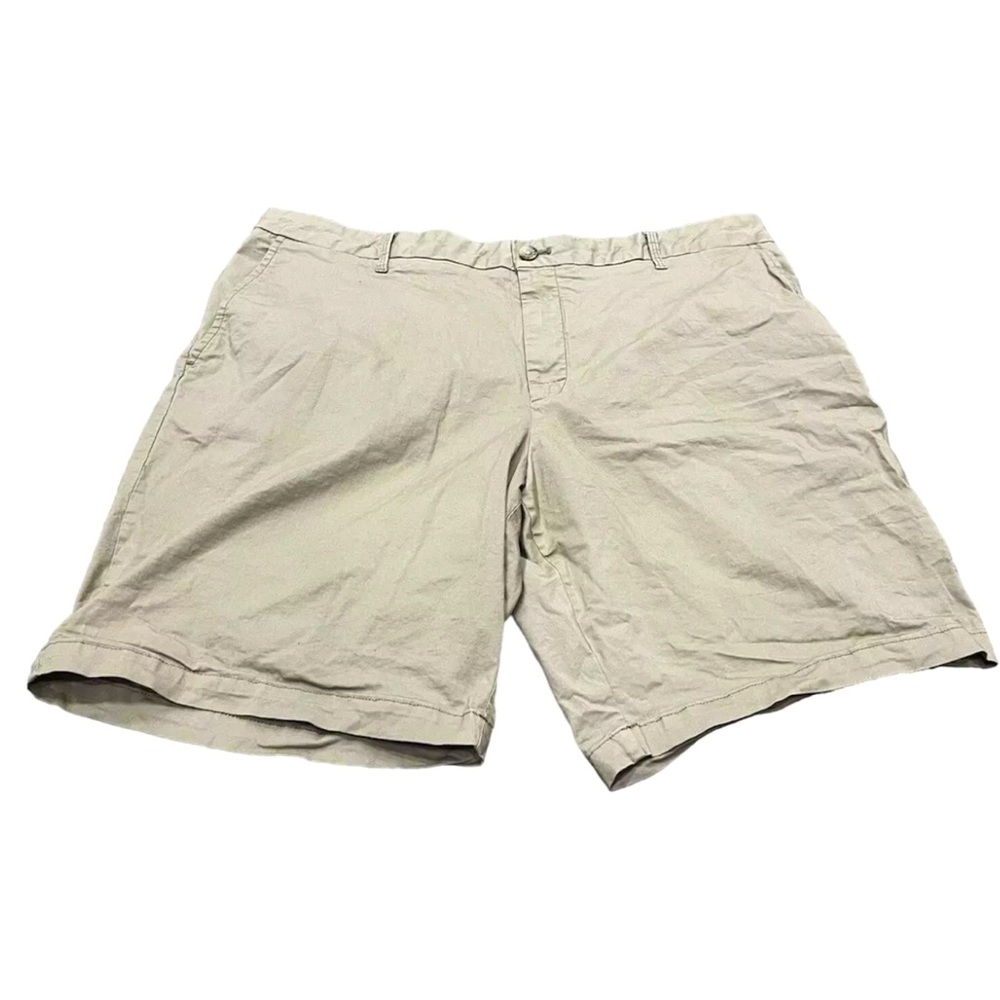 IZOD Men’s Size 40 Beige Tan Chino Khaki Flat Front Shorts